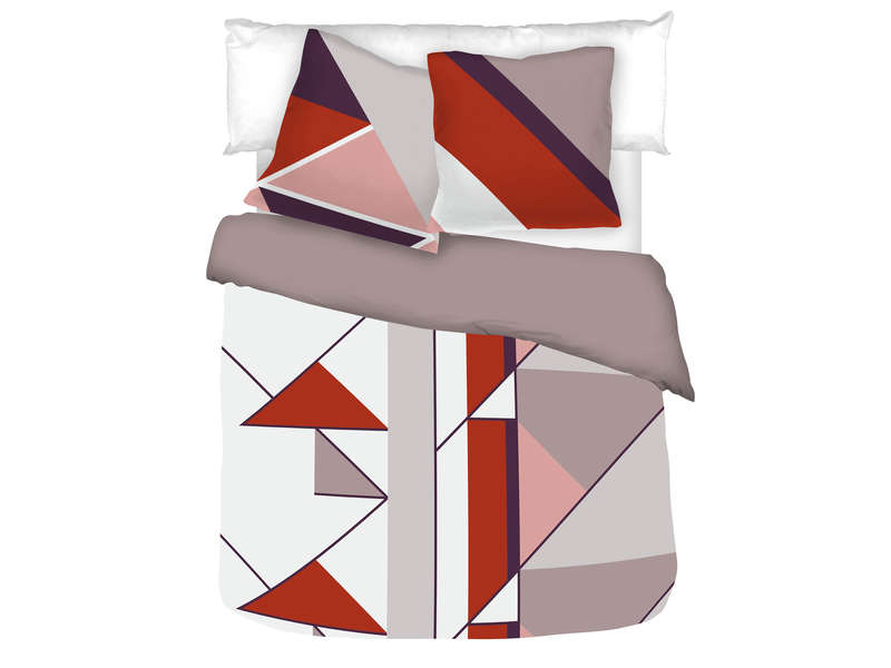 PARURE HOUSSE DE COUETTE CONFORAMA FLAME + 2 TAIES