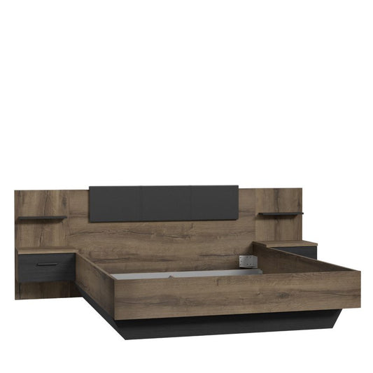 CHILLY BEDFRAME + BEDSIDES QUEEN SIZE
