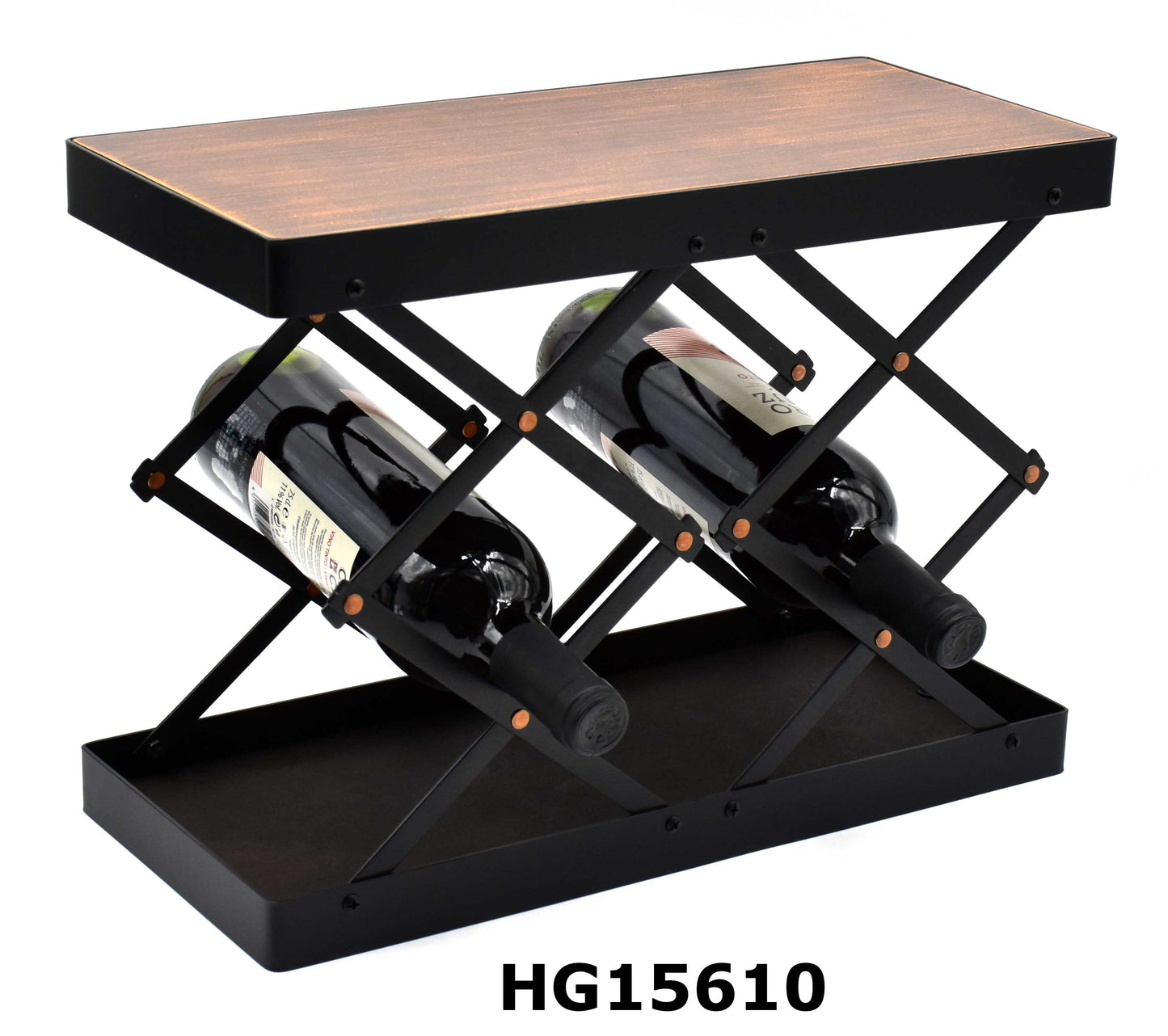 MODULAR 4-6 IRON & MDF WINE RACK