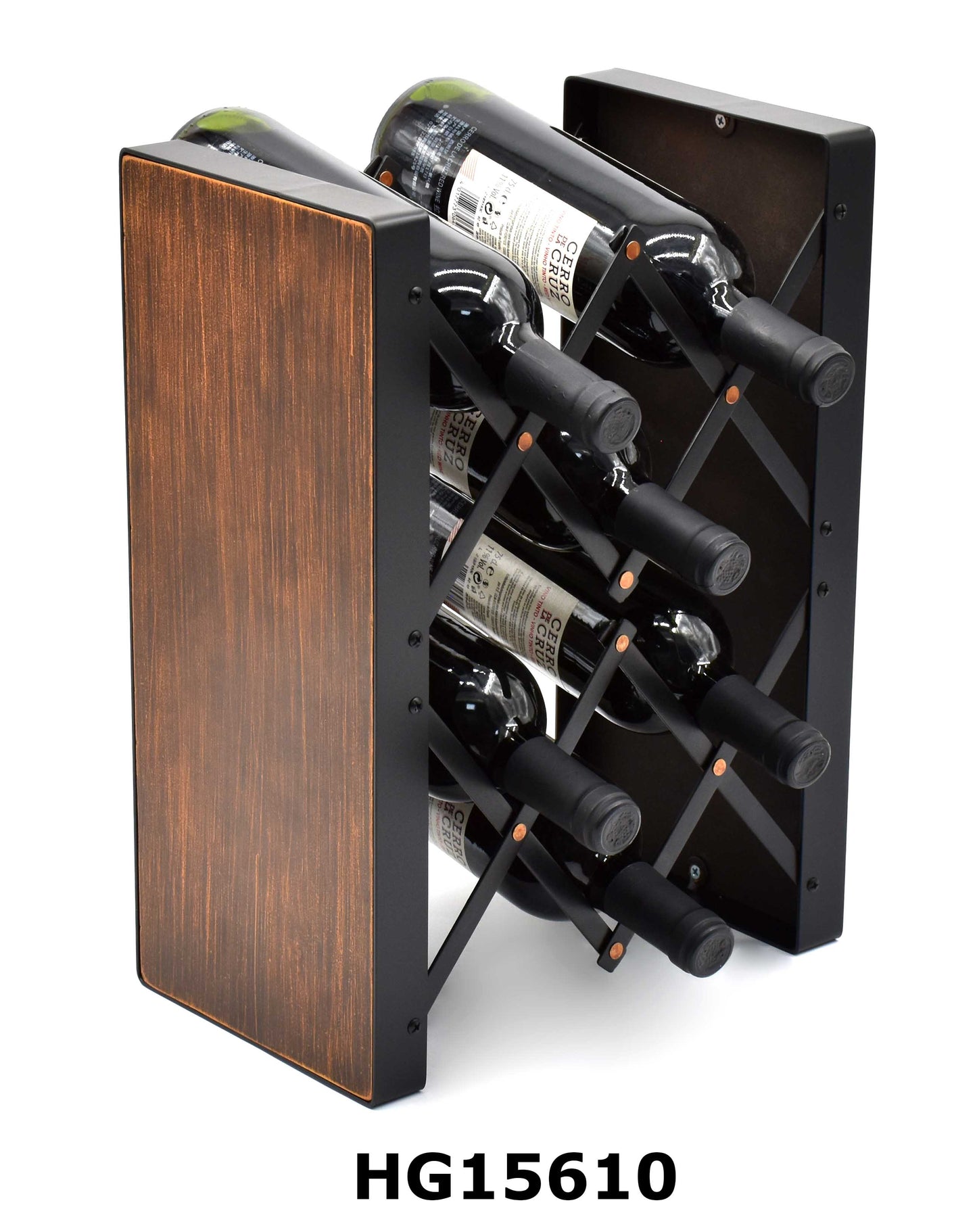 MODULAR 4-6 IRON & MDF WINE RACK