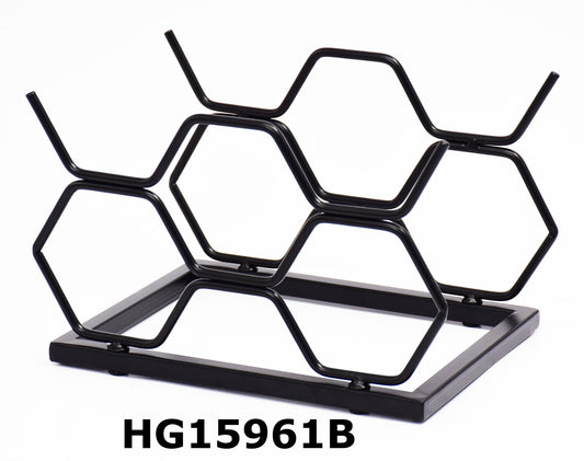 HEXA IRON WINE RACK FOR 5 BOTTLES