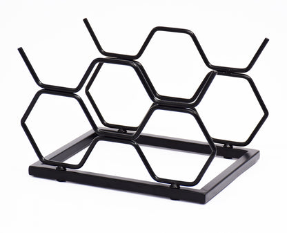 HEXA IRON WINE RACK FOR 5 BOTTLES