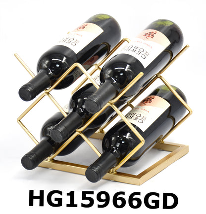 QUADRI IRON WINE RACK FOR 5 BOTTLEN