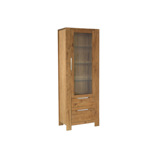 RIVA VITRINE 1 DOOR 2 DRAWERS