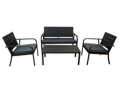 GARDEN CONVERSATION SOFA SET WITHOUT SEAT CUSHION