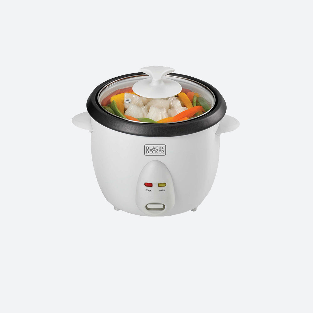 BLACK+DECKER RICE COOKER 1L WHITE 450W