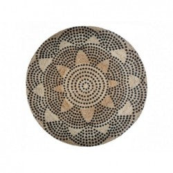 TAPIS JUTE ROND ATMOSPHERA IMPRIMER LIVIN