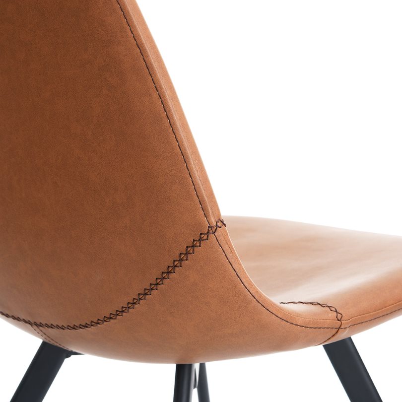 SAXON VINTAGE DINING CHAIR BROWN