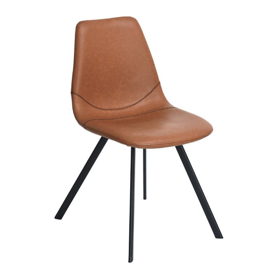 SAXON VINTAGE DINING CHAIR BROWN