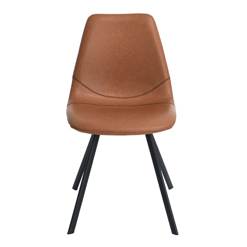 SAXON VINTAGE DINING CHAIR BROWN