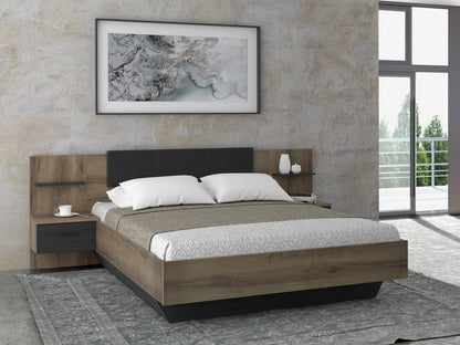 CHILLY BEDFRAME + BEDSIDES QUEEN SIZE
